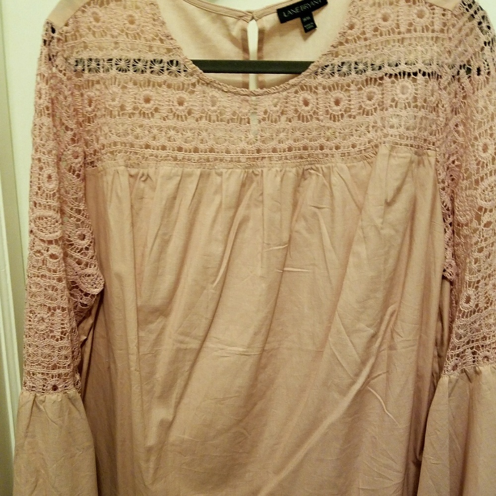 Crocheted shoulder blouse; never worn